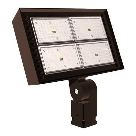 Hubbell Lighting Hubbell Outdoor Ratio LED Floodlight, 30000L, 265W, 50K, Wide Dist, Knuckle Mt, 120-277v RFL5-265-5K-K